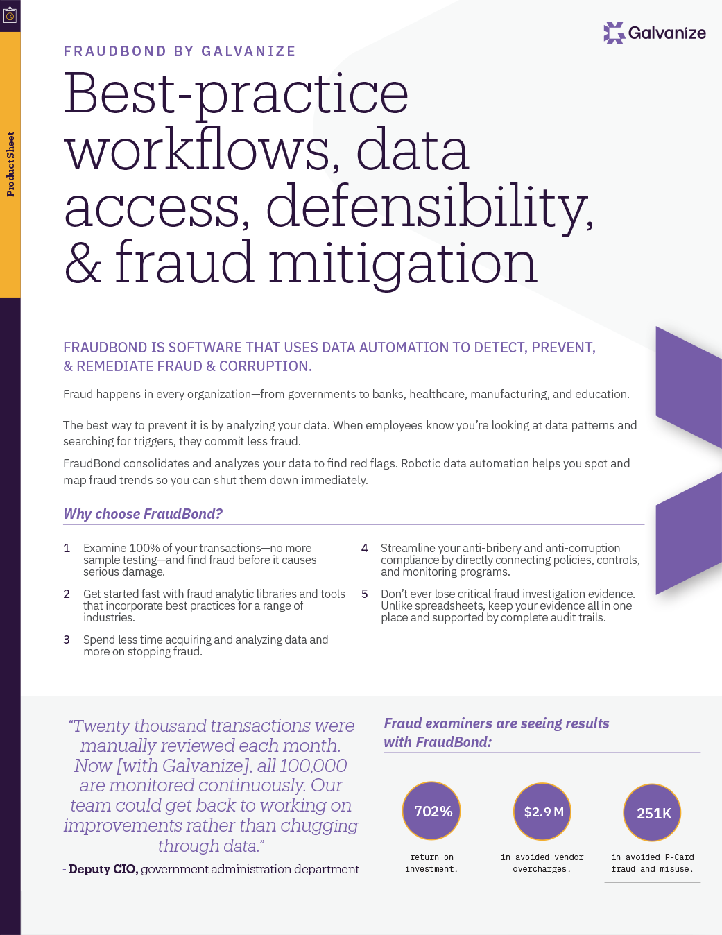 Best-practice workflows, data access, defensibility, & fraud mitigation