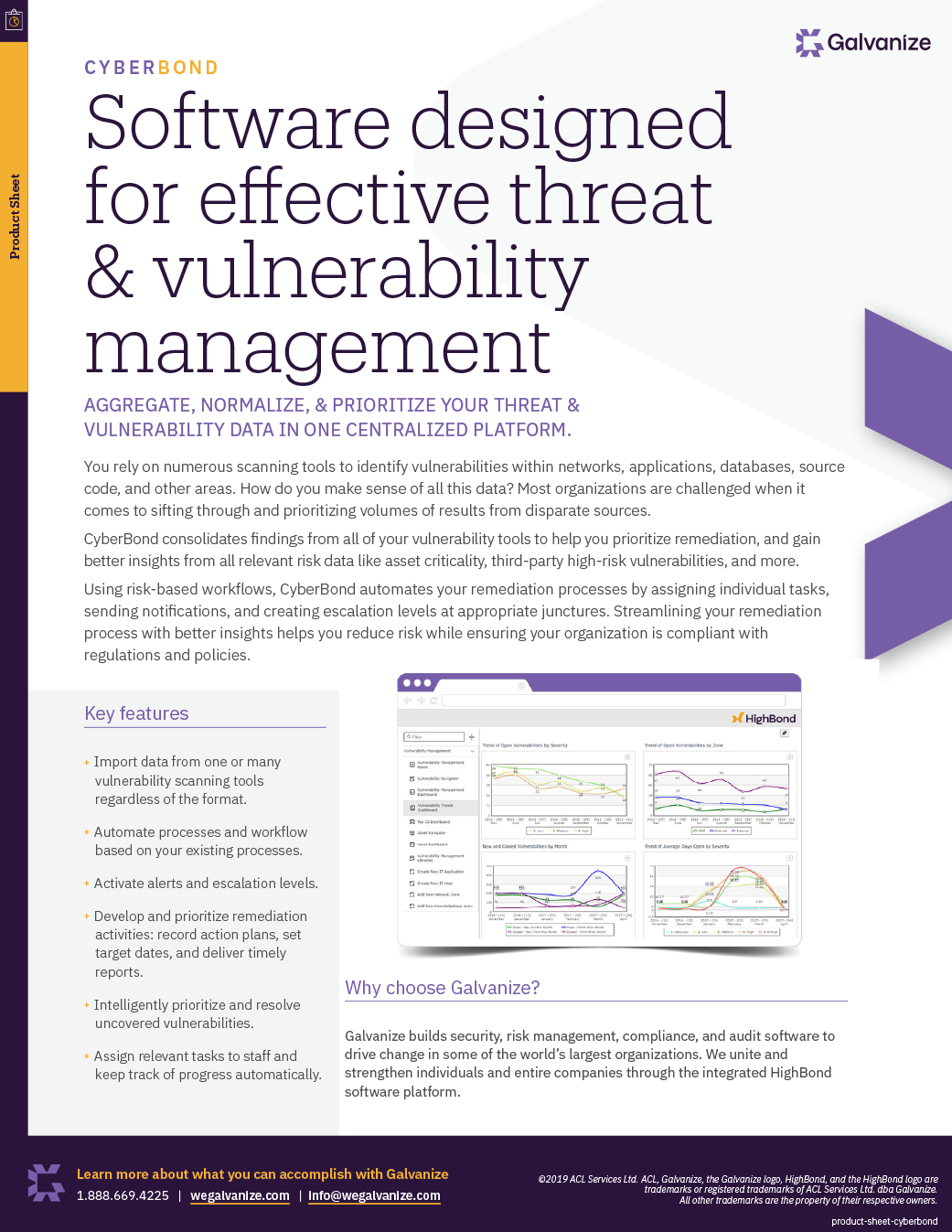 Software designed for effective threat & vulnerability management