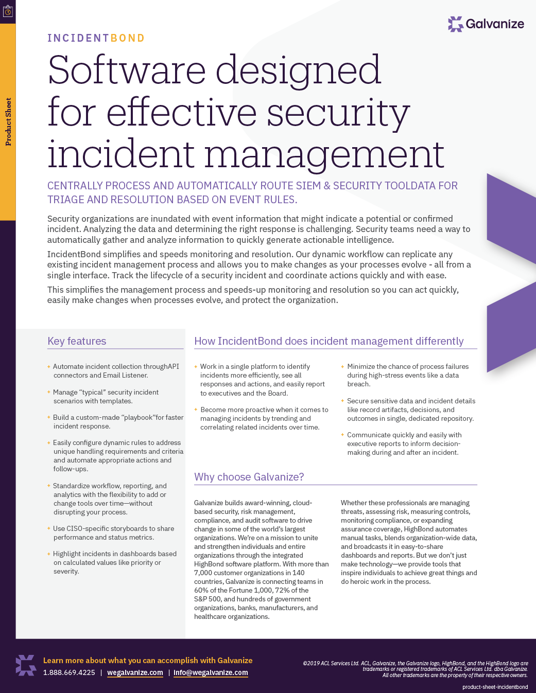 Software designed for effective security incident management