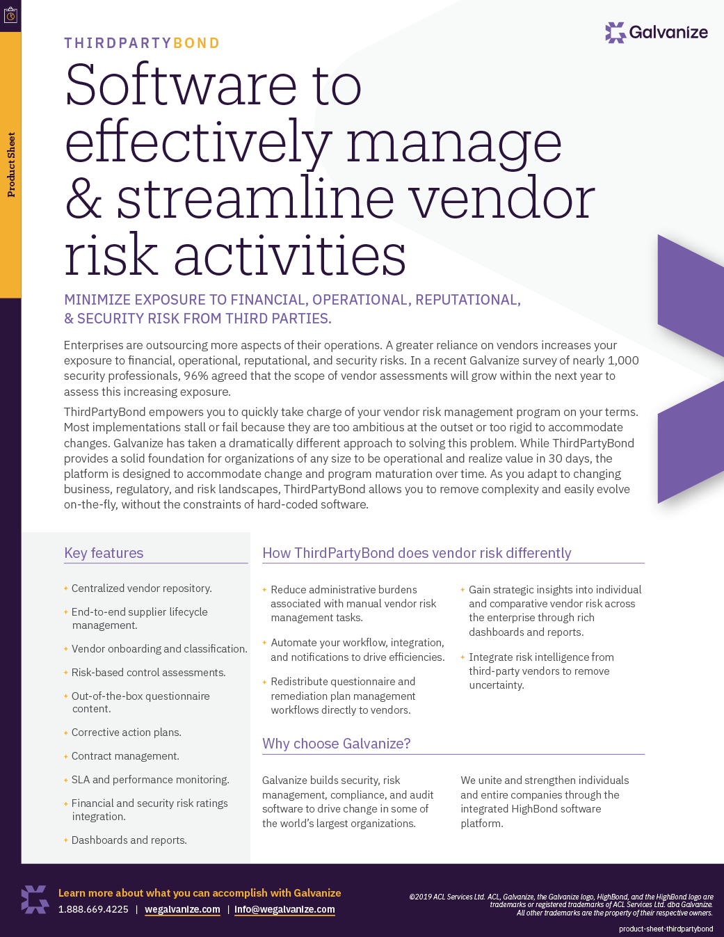 Software to effectively manage & streamline vendor risk activities